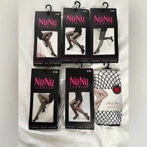 Fishnet tights -Lot x 6 pairs